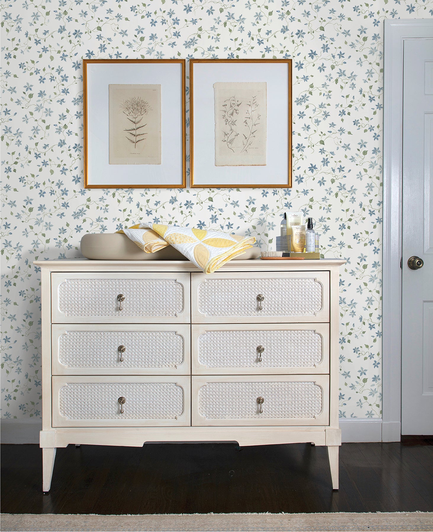Betsy Heather Floral Trail Wallpaper Wallpaper A-Street Prints   