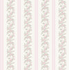 MariWreath Pastel Peach Floral Stripe Wallpaper Wallpaper A-Street Prints Double Roll Pastel Peach 
