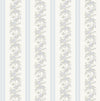 MariWreath Pastel Peach Floral Stripe Wallpaper Wallpaper A-Street Prints Double Roll Baby Blue Rush 