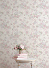 Cabbage Rose Bow Pretty in Ribbons and Roses Wallpaper Wallpaper A-Street Prints   
