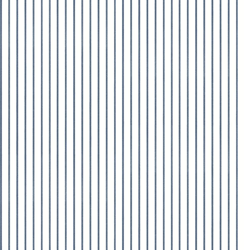 Oliver Heather Simple Stripe Wallpaper Wallpaper A-Street Prints Double Roll Navy 