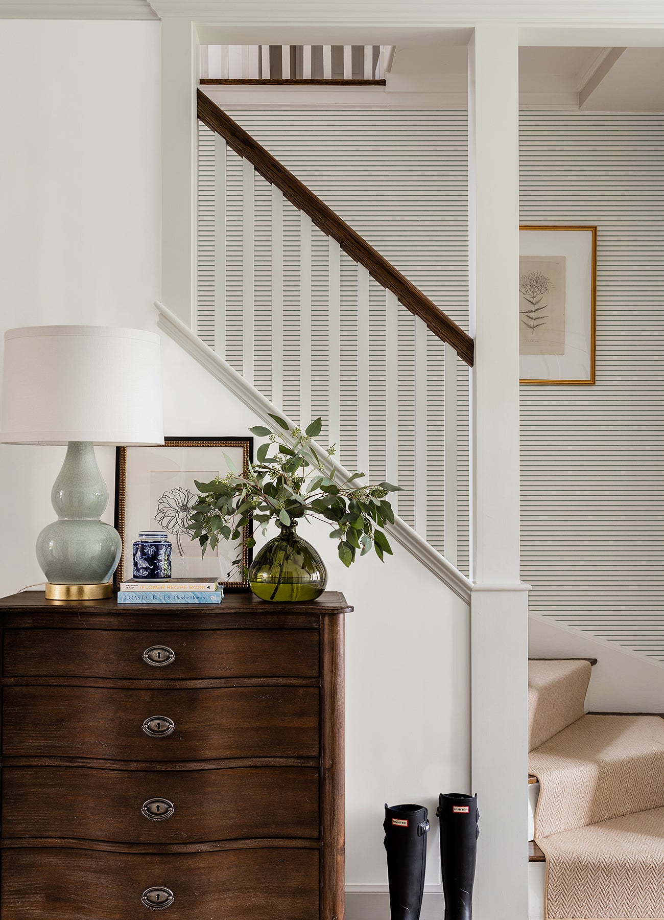 Oliver Heather Simple Stripe Wallpaper Wallpaper A-Street Prints   