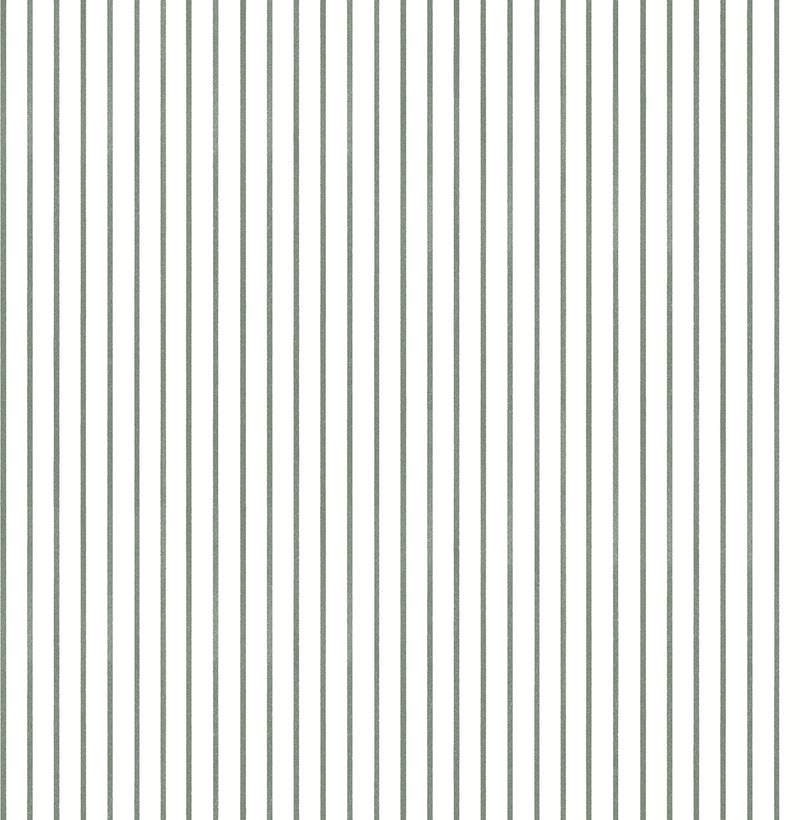 Oliver Heather Simple Stripe Wallpaper Wallpaper A-Street Prints Double Roll Green 