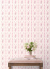 Dreamy Days Parfait Stripe and Floral Wallpaper Wallpaper A-Street Prints   