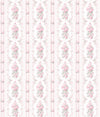 Dreamy Days Parfait Stripe and Floral Wallpaper Wallpaper A-Street Prints Double Roll Pink Parfait 