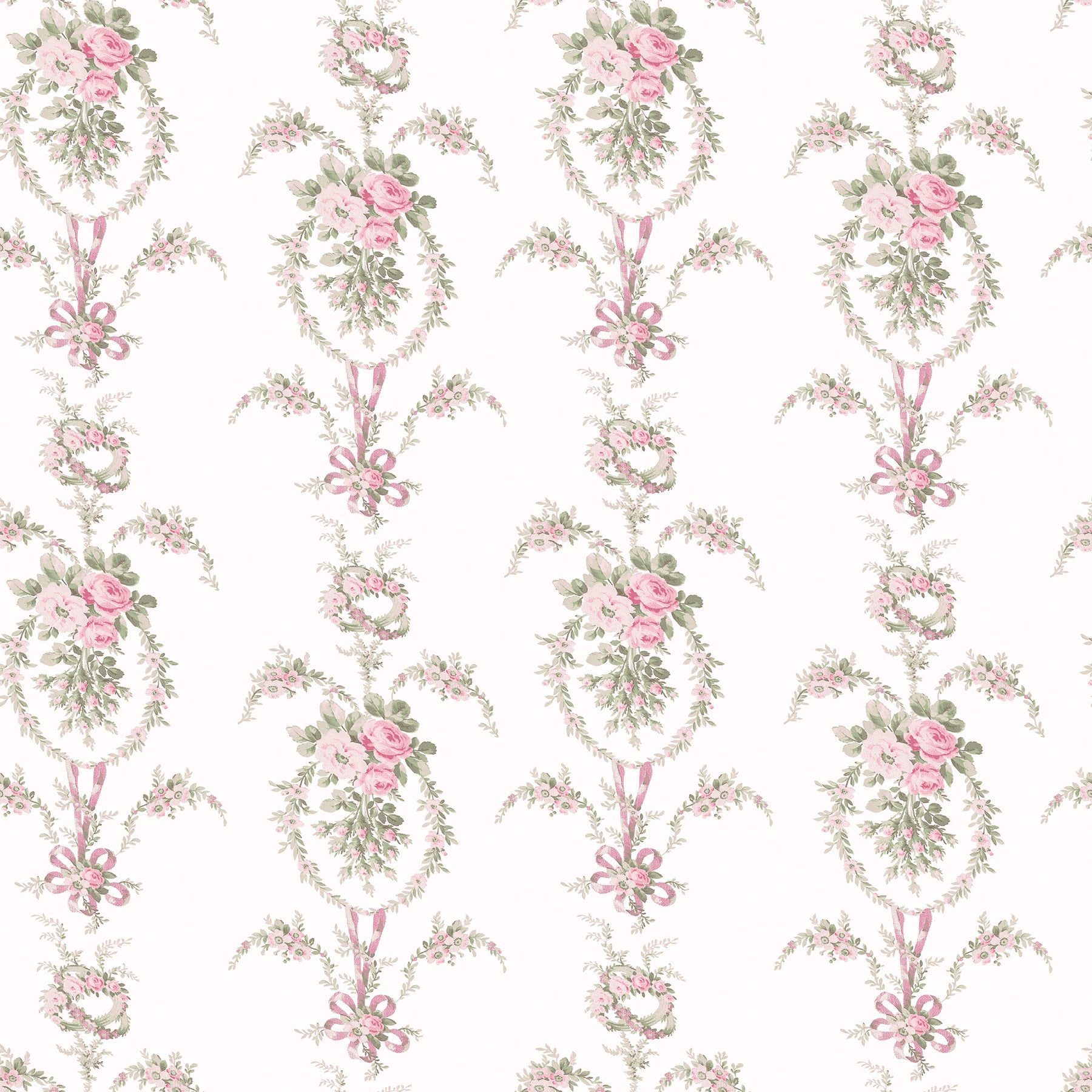 Rose Cheeks Party Floral Cluster Wallpaper Wallpaper A-Street Prints Double Roll Party Pink 