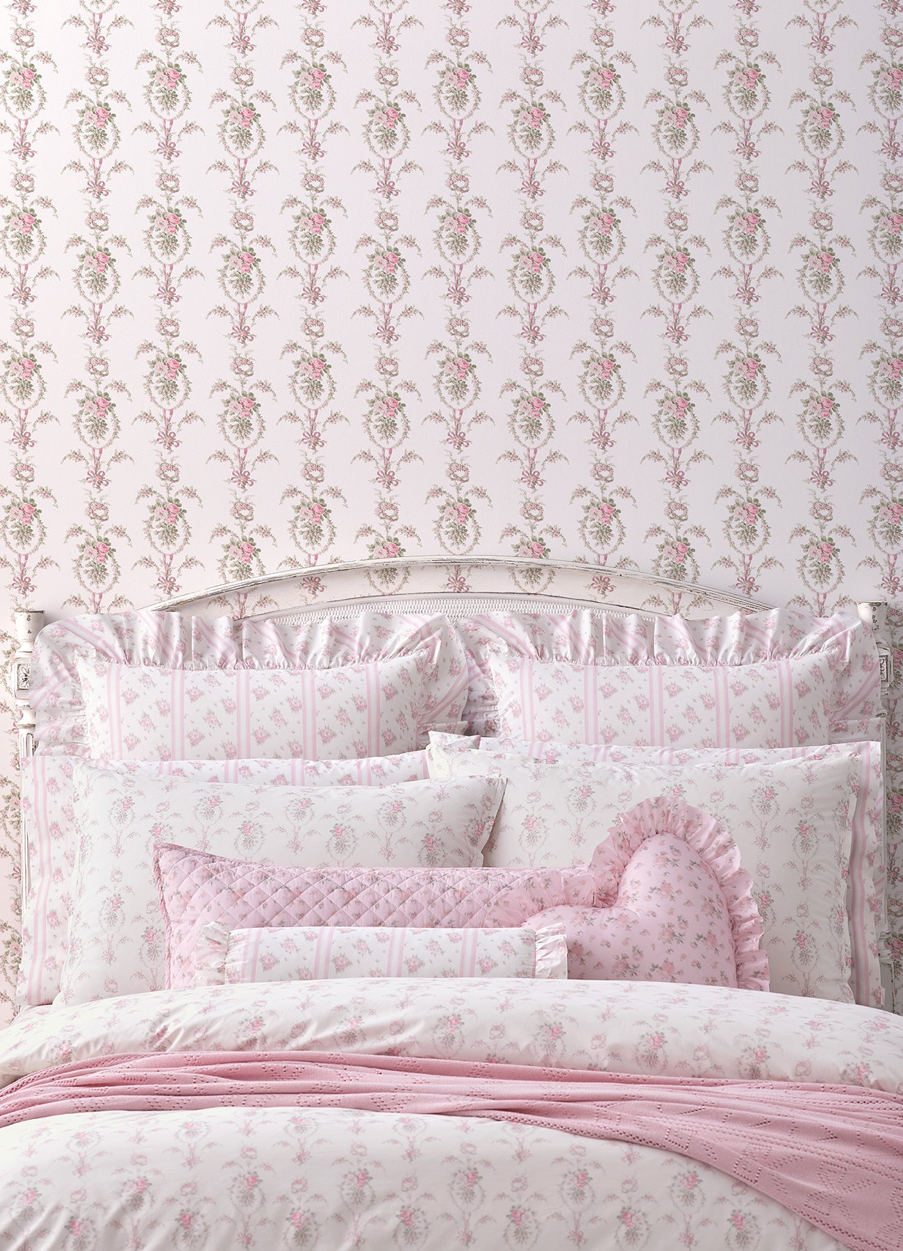 Rose Cheeks Party Floral Cluster Wallpaper Wallpaper A-Street Prints   