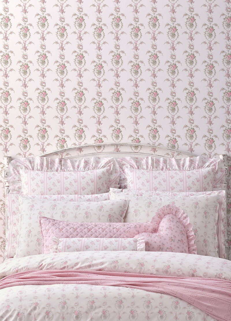 Rose Cheeks Party Floral Cluster Wallpaper Wallpaper A-Street Prints   