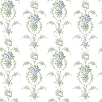 Rose Cheeks Party Floral Cluster Wallpaper Wallpaper A-Street Prints Double Roll Blye Elysees 