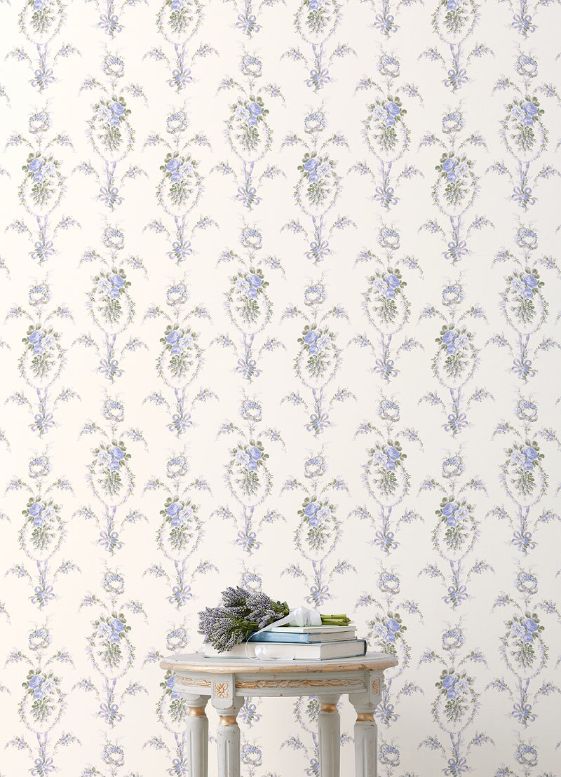 Rose Cheeks Party Floral Cluster Wallpaper Wallpaper A-Street Prints   