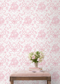 Fairytale Peony Toile Wallpaper Wallpaper A-Street Prints   
