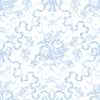 Fairytale Peony Toile Wallpaper Wallpaper A-Street Prints Double Roll Blissful Blue 