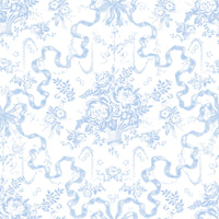 Fairytale Peony Toile Wallpaper Wallpaper A-Street Prints Double Roll Blissful Blue 