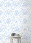 Fairytale Peony Toile Wallpaper Wallpaper A-Street Prints   