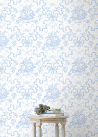 Fairytale Peony Toile Wallpaper Wallpaper A-Street Prints   