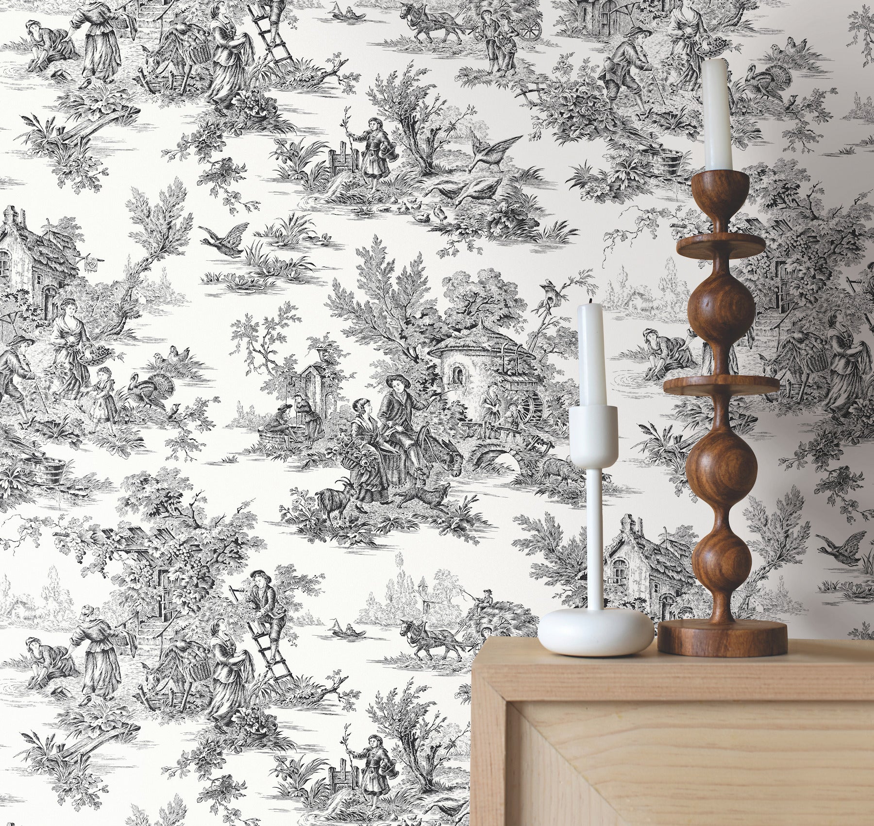 Campagne Toile Wallpaper Wallpaper York Wallcoverings   