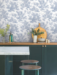 AT4229 Ashford Toiles Champagne Toile Wallpaper by York