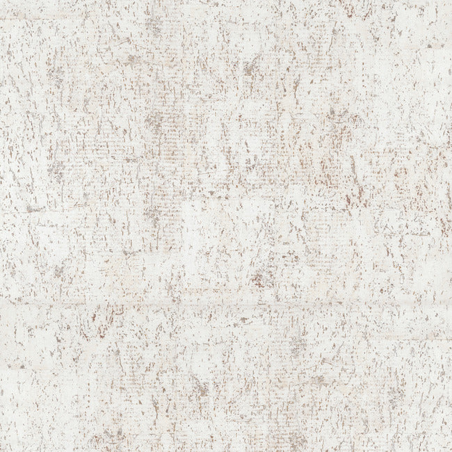 Cork Wallpaper Wallpaper York Designer Series Double Roll White/Silver 