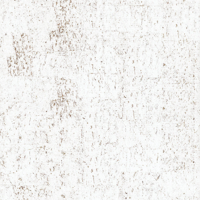 Cork Wallpaper Wallpaper York Designer Series Double Roll Bright White/Gold 