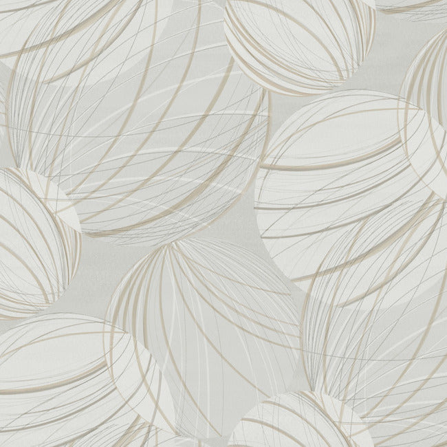 Floating Lanterns Wallpaper Wallpaper York Designer Series Double Roll Light Grey 