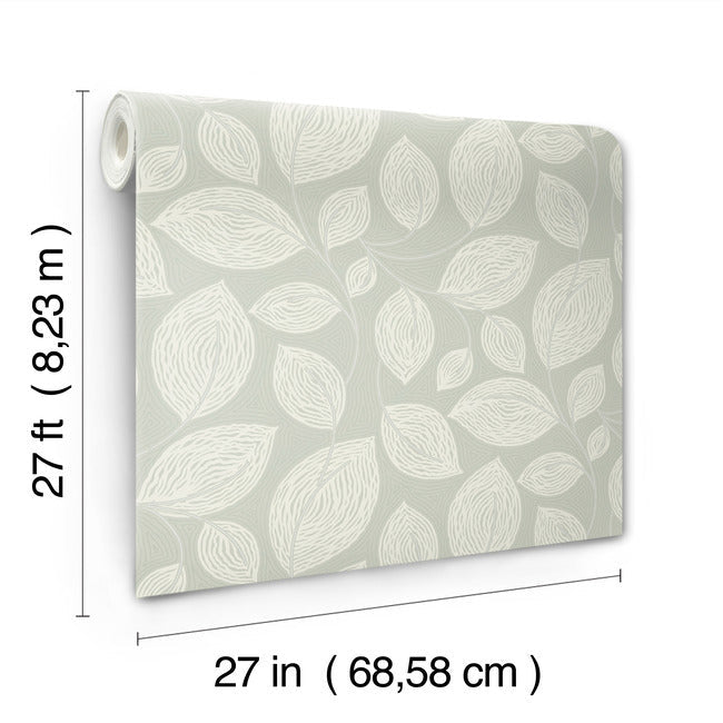 Contoured Leaves Wallpaper Wallpaper York Designer Series   