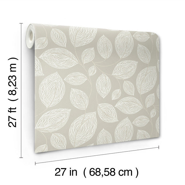 Contoured Leaves Wallpaper Wallpaper York Designer Series   