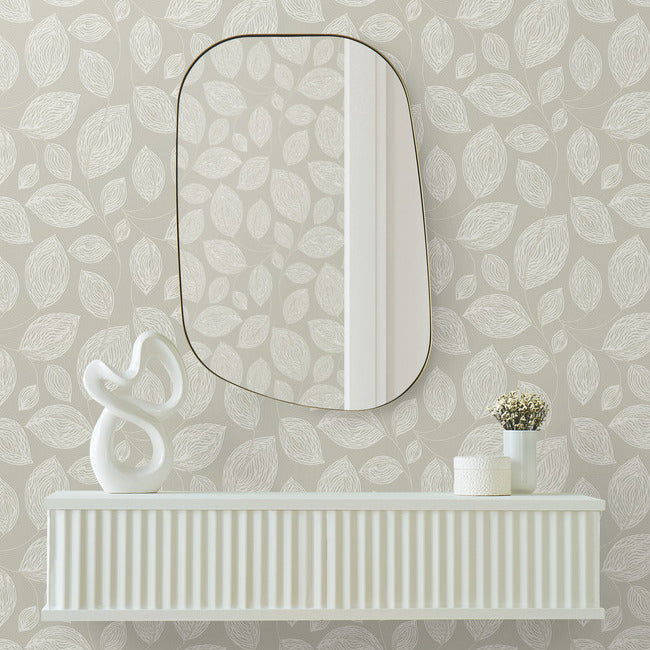 Contoured Leaves Wallpaper Wallpaper York Designer Series   