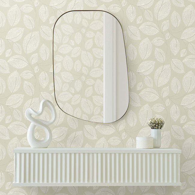 Contoured Leaves Wallpaper Wallpaper York Designer Series   