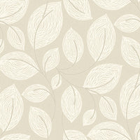 Contoured Leaves Wallpaper Wallpaper York Designer Series Double Roll Sand 