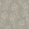 Regal Peacock Wallpaper Wallpaper York Designer Series Double Roll Mink 