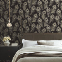 Regal Peacock Wallpaper Wallpaper York Designer Series   
