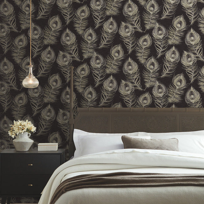 Regal Peacock Wallpaper Wallpaper York Designer Series   