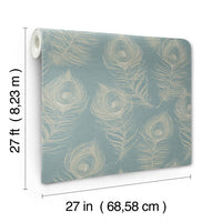 Regal Peacock Wallpaper Wallpaper York Designer Series   