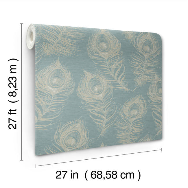 Regal Peacock Wallpaper Wallpaper York Designer Series   