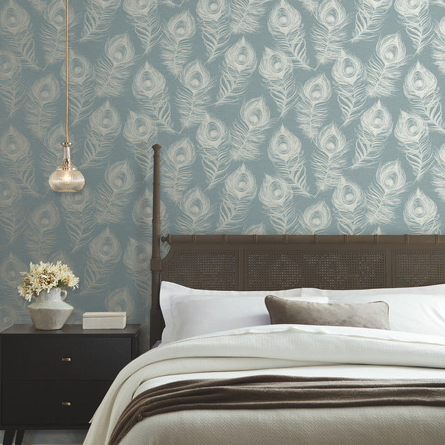 Regal Peacock Wallpaper Wallpaper York Designer Series   