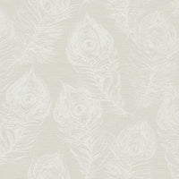 Regal Peacock Wallpaper Wallpaper York Designer Series Double Roll White 