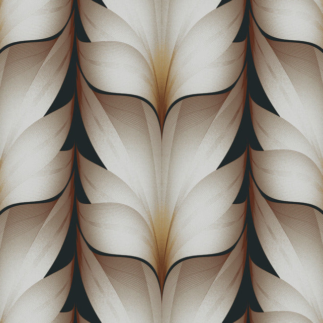 Lotus Light Stripe Wallpaper Wallpaper York Designer Series Double Roll Black 
