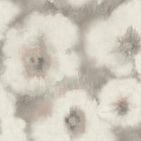 Blended Floral Wallpaper Wallpaper York Designer Series Double Roll Clay 