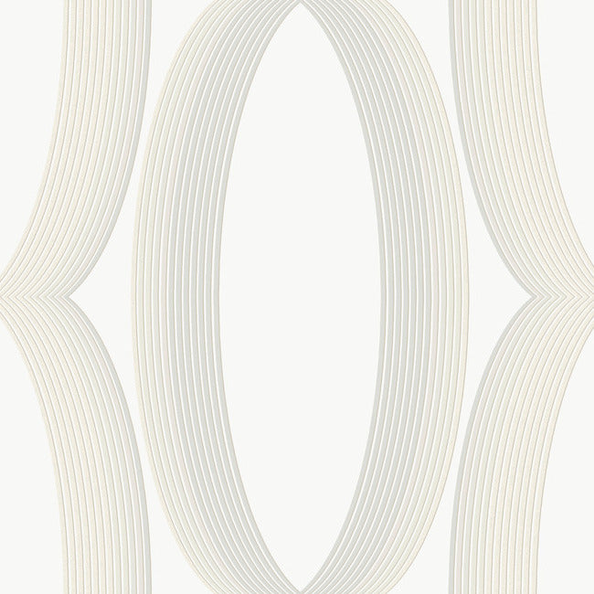 Progression Ogee Wallpaper Wallpaper York Designer Series Double Roll White 