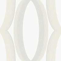 Progression Ogee Wallpaper Wallpaper York Designer Series Double Roll White 