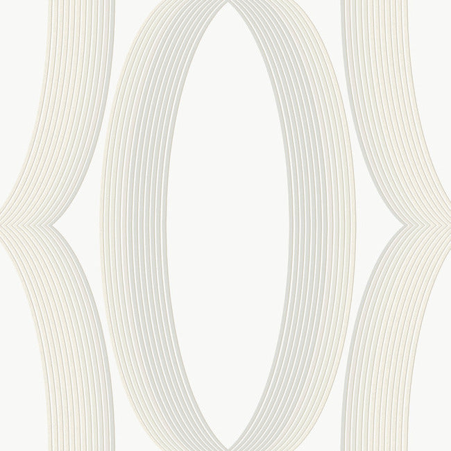 Progression Ogee Wallpaper Wallpaper York Designer Series Double Roll White 