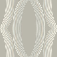 Progression Ogee Wallpaper Wallpaper York Designer Series Double Roll Light Neutral 