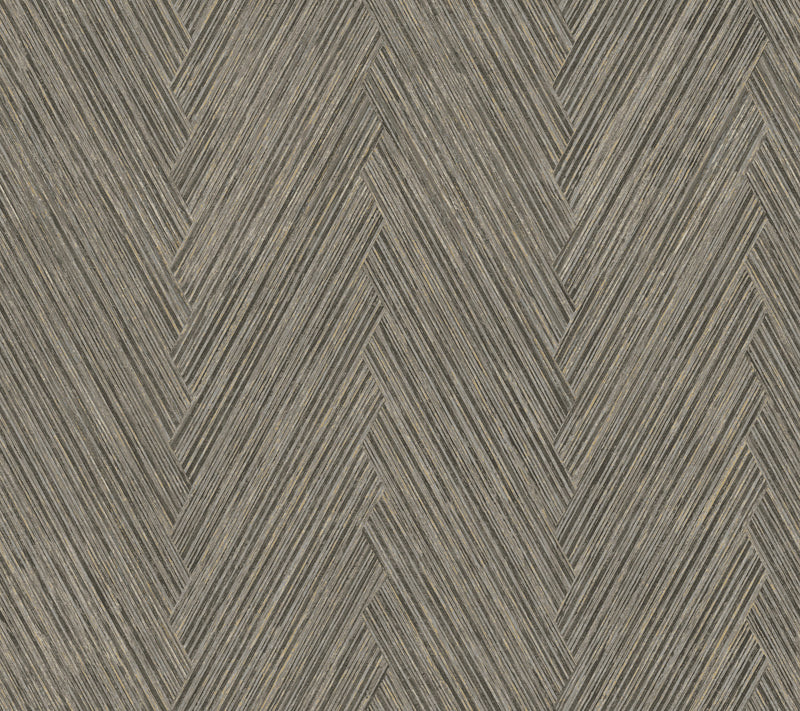 Thatched Chevron Wallpaper Wallpaper York Double Roll Charcoal 