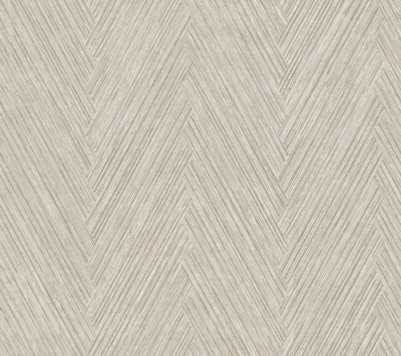 Thatched Chevron Wallpaper Wallpaper York Double Roll Linen 