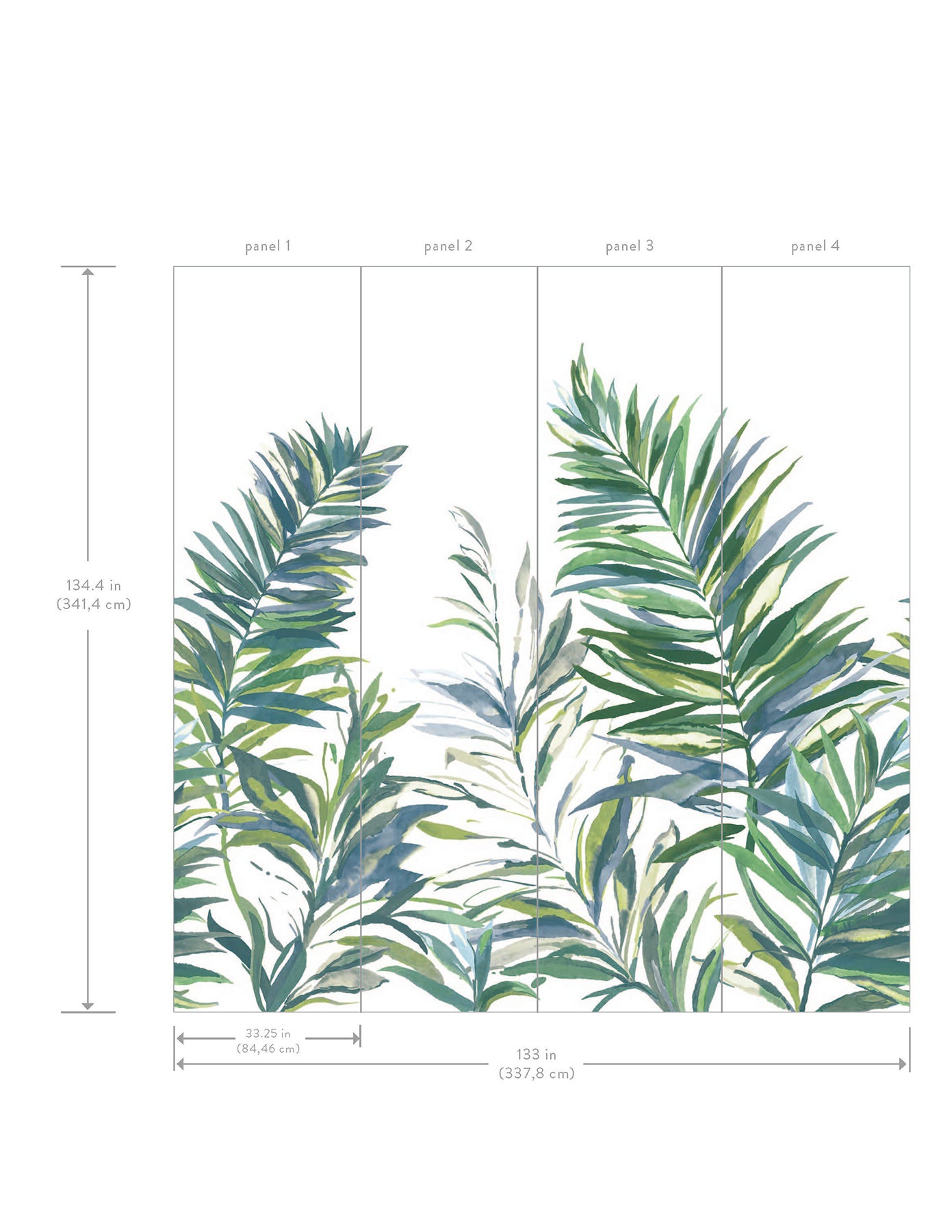 Swaying Palms Mural Wall Murals York Wallcoverings
