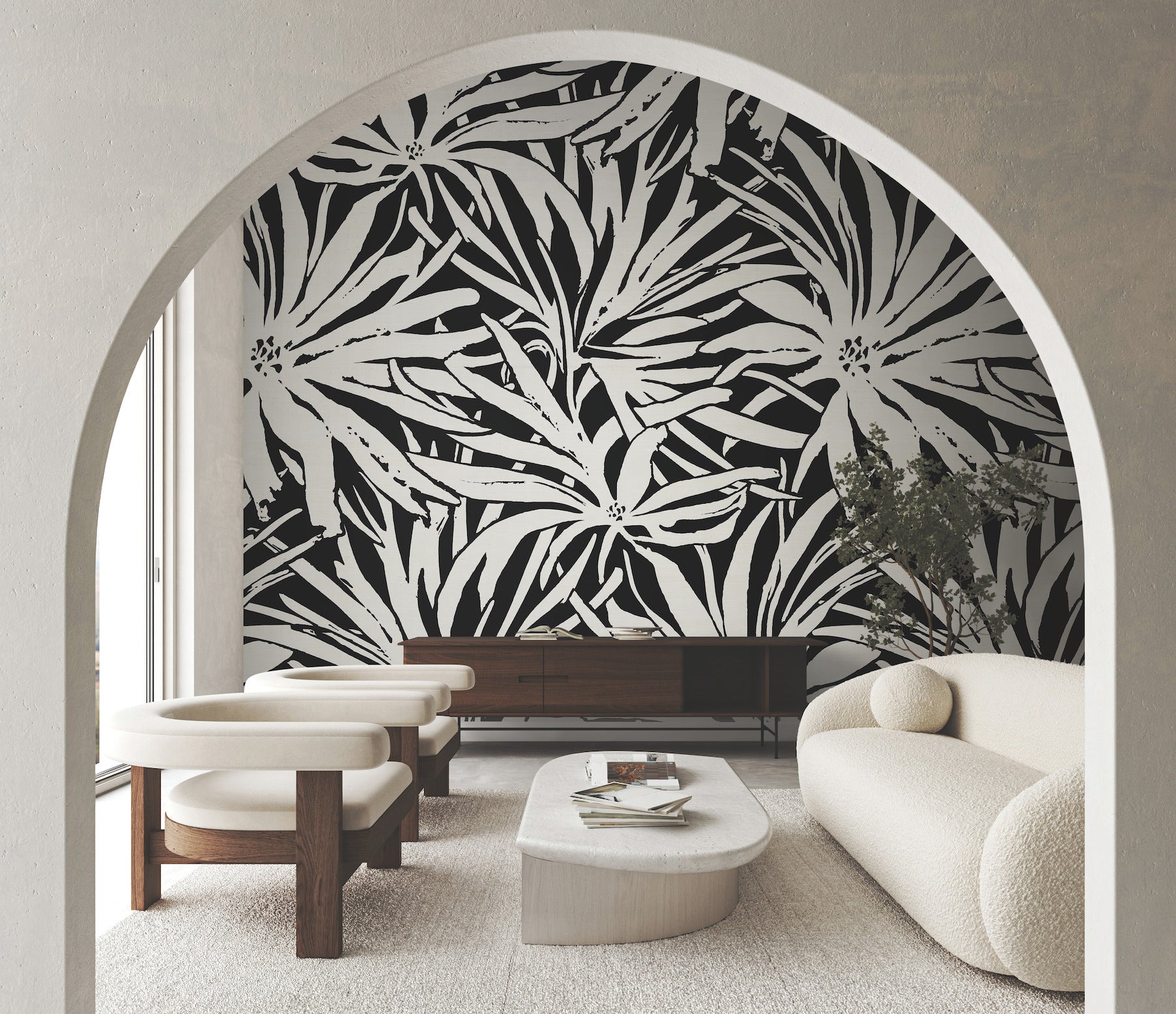 Floral Canopy Mural Wall Murals York Wallcoverings