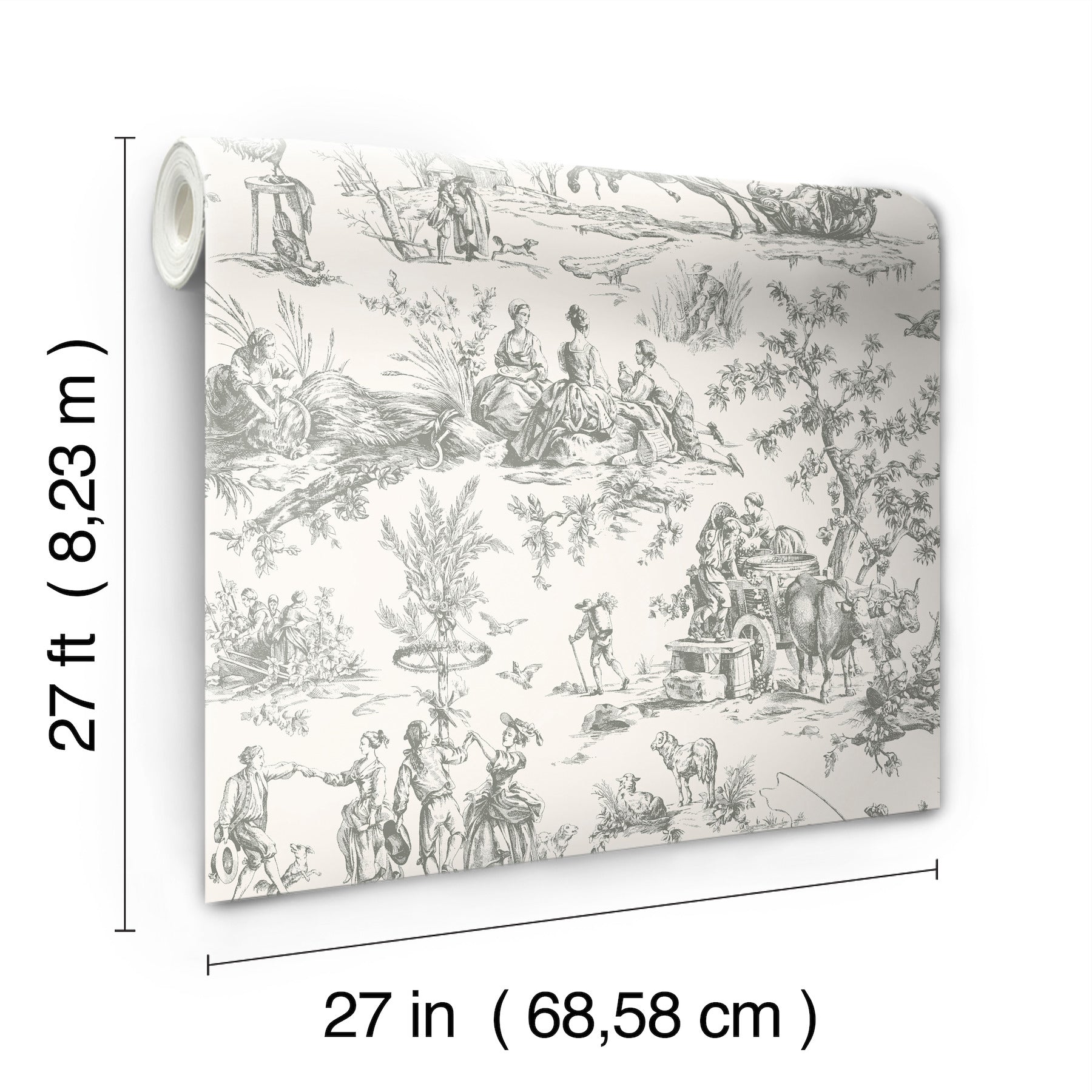 Seasons Toile Wallpaper Wallpaper York Wallcoverings   