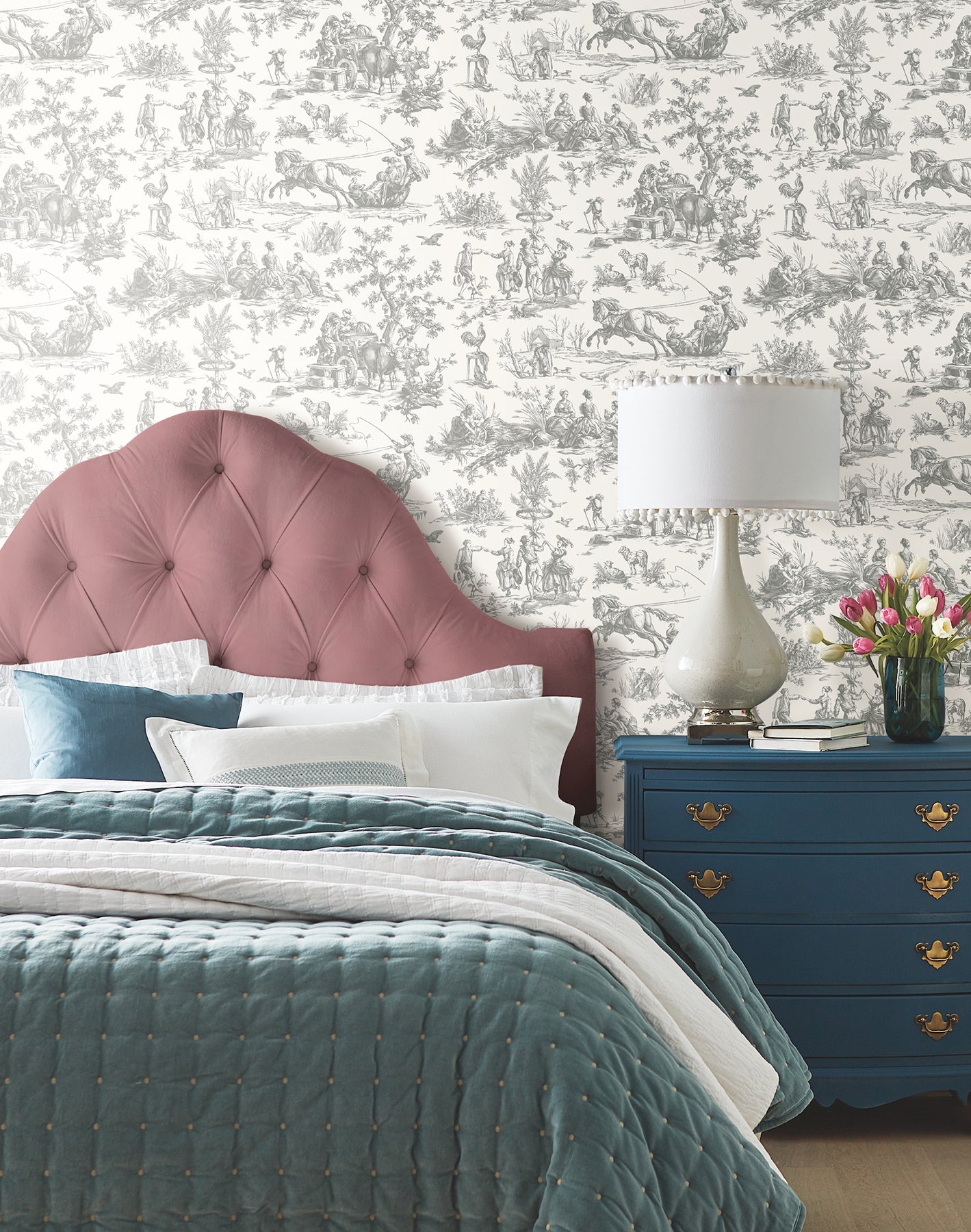 Seasons Toile Wallpaper Wallpaper York Wallcoverings   