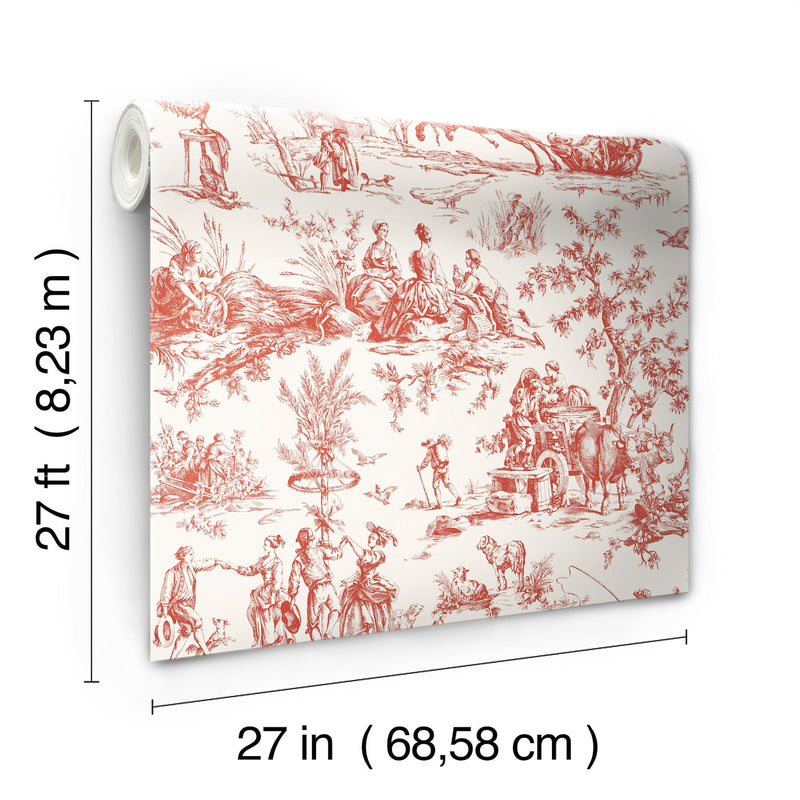 Seasons Toile Wallpaper Wallpaper York Wallcoverings   