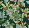 Briarwood Wallpaper Wallpaper Ronald Redding Roll Green 